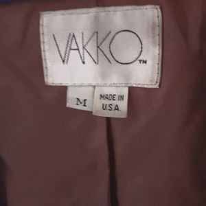 Vakko leather bomber Jacket
